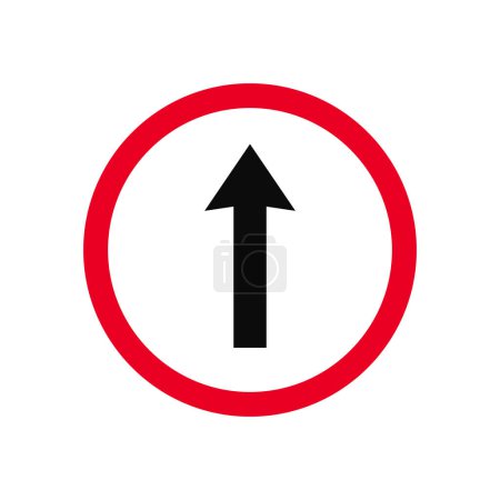 forward way direction traffic sign