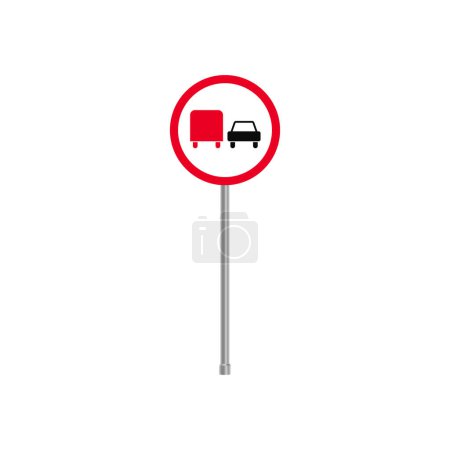 No Overtaking Prohibited Traffic Sign