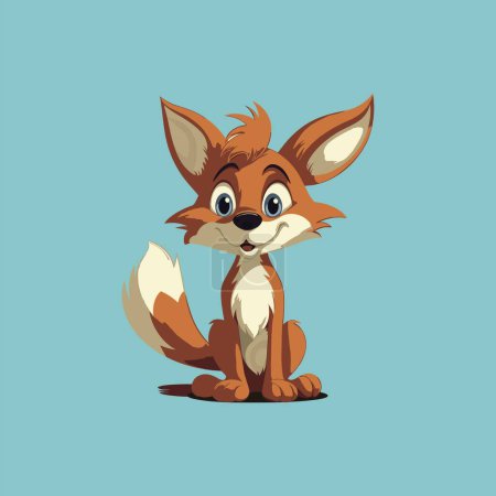 Illustration for Vector Illustration of a Generic Cartoon Fox Character - Royalty Free Image