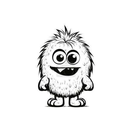 Illustration for Exciting Monster Coloring Sheets for Kids - Royalty Free Image