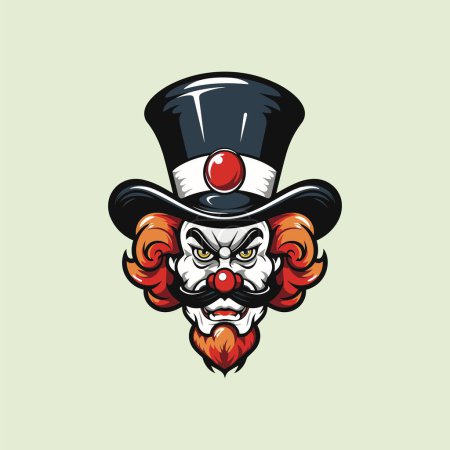 Illustration for Expressive and Lively Clown Character - Royalty Free Image