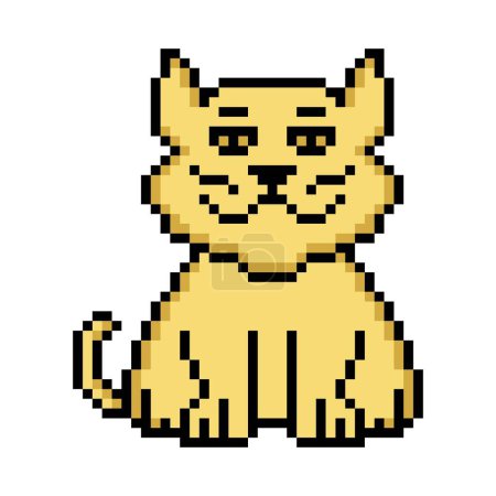 Foto de Ilustración del vector Cat en pixel art. - Imagen libre de derechos