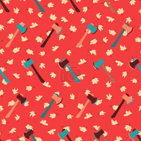 Illustration for Axe seamless pattern. For printing, texture, business, department and hobbies. Eps 10. - Royalty Free Image