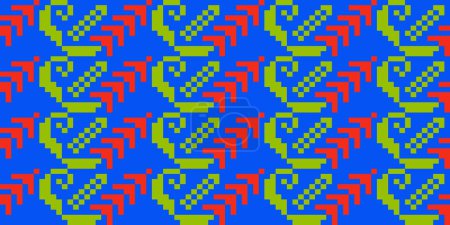 Ilustración de Patrón de bordado popular ucraniano sin costuras. Toalla ucraniana con adorno, Rushnyk llamado, en vector. - Imagen libre de derechos