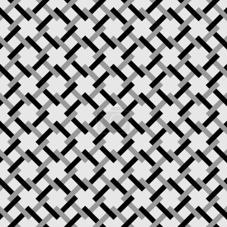 Black and white geometric pattern vector. Abstract geometric hipster fashion design print. 