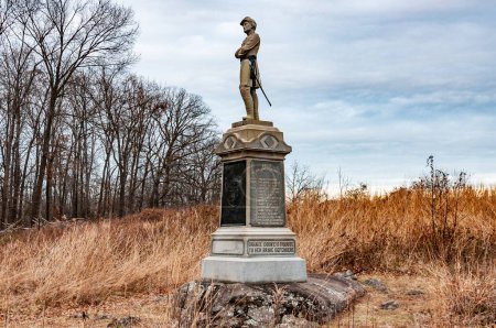 Téléchargez les photos : Champ triangulaire au parc militaire national de Gettysburg, Pennsylvanie États-Unis, Gettysburg, Pennsylvanie - en image libre de droit