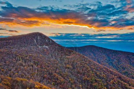 Foto de Hawksbill Mountain Sunset, Virginia USA, Virginia - Imagen libre de derechos