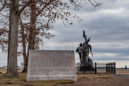 Téléchargez les photos : Monument to the Brave Soldiers of North Carolina, Gettysburg PA USA, Pennsylvania - en image libre de droit