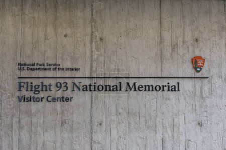 Photo for Entrance to the Flight 93 National Memorial Visitor Center, Pennsylvania USA, Stoystown, Pennsylvania - Royalty Free Image