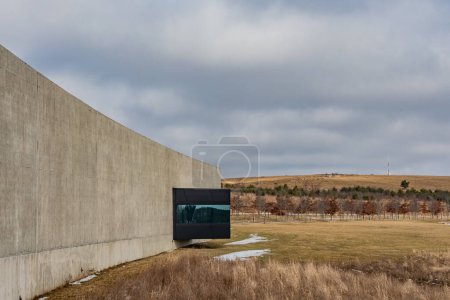 Photo for A Cold Winter Afternoon at the Flight 93 Memorial Visitor Center, Pennsylvania USA, Pennsylvania - Royalty Free Image