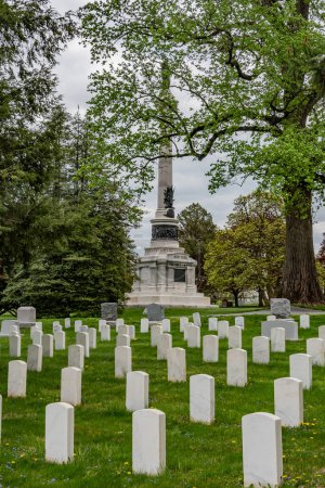 Photo for A Spring Walk through the Soldiers National Cemetery, Gettysburg P:ennsylvania USA, Gettysburg, Pennsylvania - Royalty Free Image