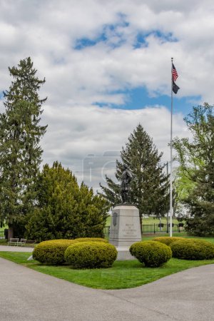 Téléchargez les photos : Monument au major général John Reynolds, cimetière national des soldats, Gettysburg PA, Gettysburg, Pennsylvanie - en image libre de droit