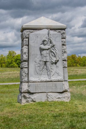 Téléchargez les photos : Le 4th Michigan Infantry au Wheatfield, Gettysburg PA USA - en image libre de droit