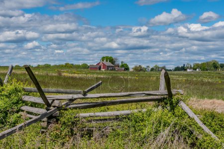 Téléchargez les photos : The Codori Farm on a Brisk Spring Morning, Gettysburg Pennsylvanie États-Unis - en image libre de droit