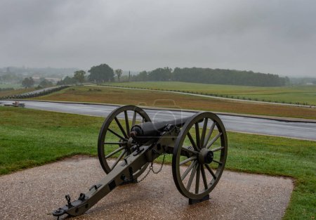 Téléchargez les photos : Vue du champ de bataille depuis le monument de la paix, Gettysburg PA USA - en image libre de droit