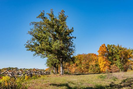 Téléchargez les photos : Couleurs d'automne sur Oak Hill, Gettysburg Pennsylvanie USA - en image libre de droit