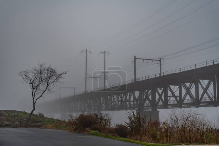 Foto de Puente ferroviario que cruza el río Susquehanna, Havre de Grace Maryland, EE.UU. - Imagen libre de derechos