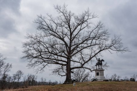 Téléchargez les photos : Stevens Knoll von a Winter Afternoon, Gettysburg Pennsylvanie États-Unis - en image libre de droit