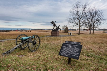 Foto de Monumento al Estado de Mississippi en la Avenida Confederada, Gettysburg Pennsylvania USA - Imagen libre de derechos