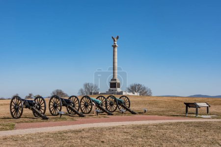 Ein Winternachmittag auf dem Sharpsburg Battlefield Maryland USA