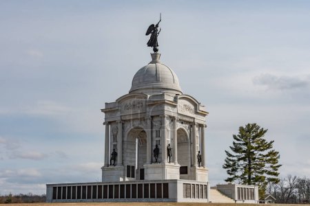 Téléchargez les photos : Fin d'après-midi au monument de Pennsylvanie, Gettysburg Pennsylvanie États-Unis - en image libre de droit