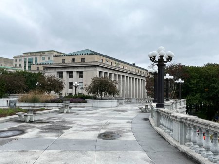 Pennsylvania State Government Buildings on a Cloudy October Day, Harrisburg PA USA