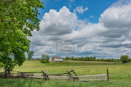The McPherson Farm on a Spring Afternoon, Gettysburg PA USA