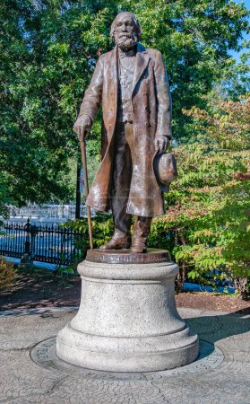 Statue Edward Everett Hale, Boston, Massachusetts, USA