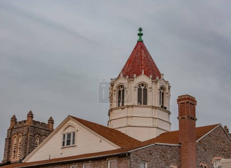 Historic Harrisburg Churches on a Late November Afternoon, Pennsylvania USA