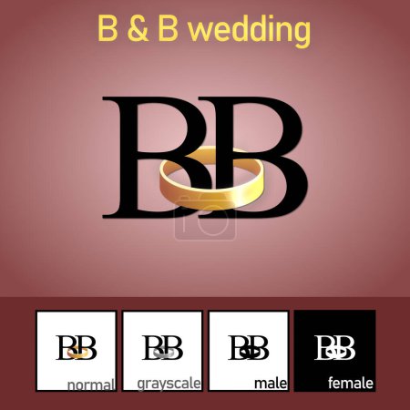 Téléchargez les illustrations : Lettre B et B avec logo de l'alliance. - Vecteur. Illustration vectorielle - en licence libre de droit