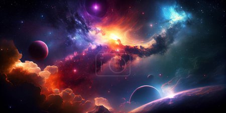 hermosa nebulosa en el espacio. elementos de esta imagen amueblada por nasa.