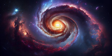 kosmischer Stern. Universum mit Sternen des Kosmos im All. Science-Fiction-Elemente. dieses Bild wurde von