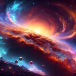 space background with planets. elements of this image furnished by nasa