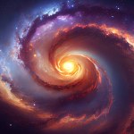 spiral stars in space. universe in cosmos. elements of this image furnished by nasa. 3d rendering