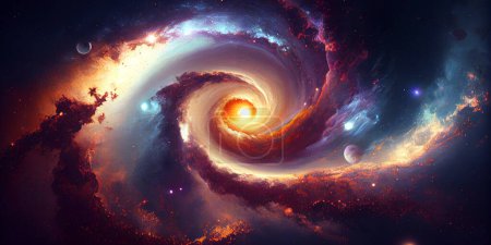 Téléchargez les photos : La galaxie spirale dans l'espace lointain. Éléments de cette image fournis par la NASA
. - en image libre de droit