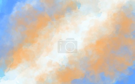 Téléchargez les photos : Background Watercolor Landscape, Watercolor Painting, Watercolor Sky, Watercolor Abstract, Watercolor Dreamscape. - en image libre de droit