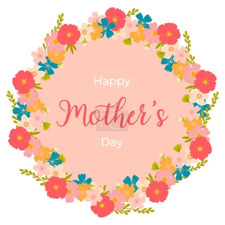Photo for Banner illustration of flowers for Mother's Day. Happy Mother's Day. - Royalty Free Image