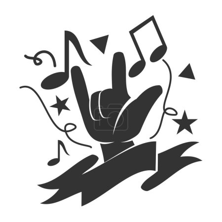 Téléchargez les illustrations : Festival de musique événement logo Icône Illustration Marque Identité - en licence libre de droit