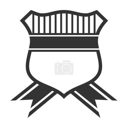 Illustration for Emblem blank template logo Icon Illustration Brand Identity - Royalty Free Image