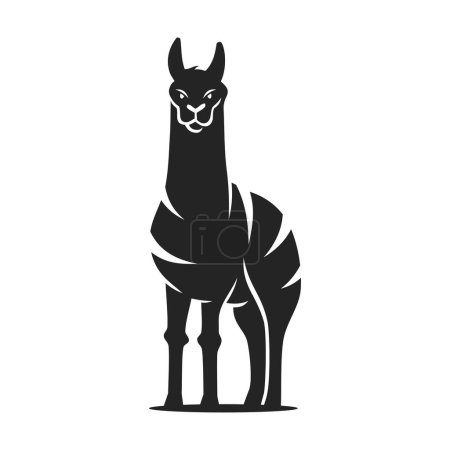Illustration for Llama Logo template Isolated. Brand Identity. Icon Abstract Vector graphic - Royalty Free Image