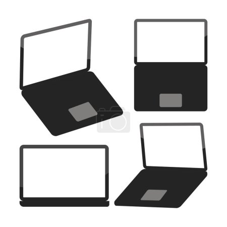 Moderne Laptop-Attrappe auf weißem Hintergrund: Realistische und vielseitige Laptop-Attrappen