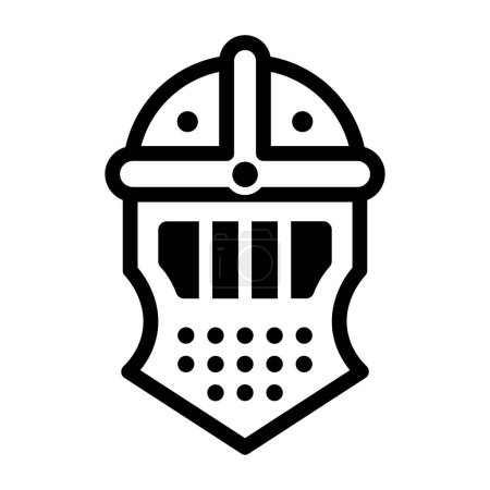 schwarzer Vektor Ritter Symbol isoliert auf weißem Hintergrund