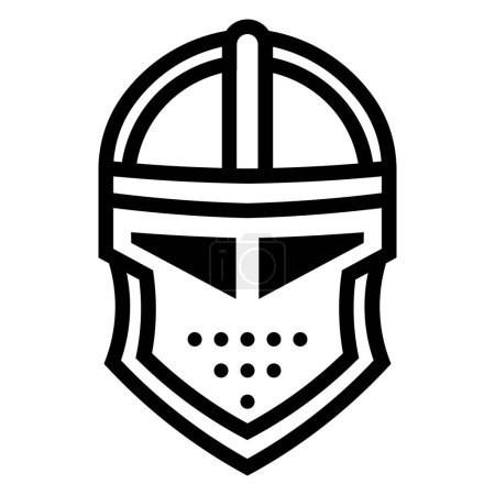 icône de chevalier vecteur noir isolé sur fond blanc