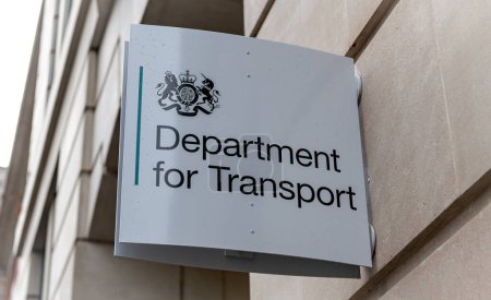 Foto de London. UK- 01.08.2023. The name sign on the building for the government Department for Transport. - Imagen libre de derechos
