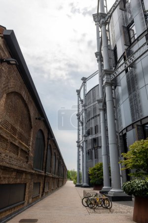 Téléchargez les photos : Londres. Royaume-Uni 05.04.2023. Vue extérieure des bâtiments à gaz de King's Cross. - en image libre de droit