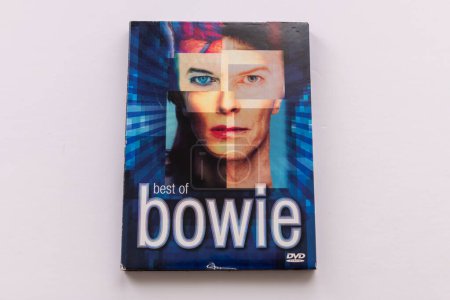 Photo for London. UK- 09.27.2023. A David Bowie DVD video cover isolated in white. - Royalty Free Image
