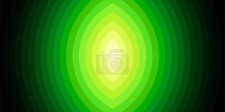 Illustration for Abstract modern leaf line wave background. Green line dynamic design template vector. - Royalty Free Image