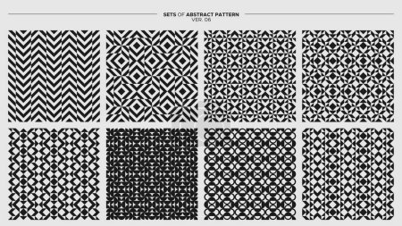 Illustration for Minimalist geometric abstract pattern surface design. Abstract seamless pattern vector. - Royalty Free Image