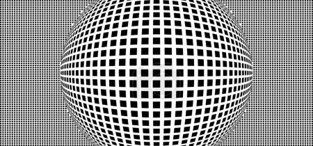 Black technology pixel lens circle background