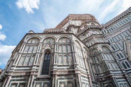 Photo for Detail of Florence Duomo Cathedral. Basilica di Santa Maria del Fiore or Basilica of Saint Mary of the Flower in Florence, Italy - Royalty Free Image